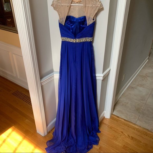 SHERRI HILL Royal Blue Formal Gown - Picture 10 of 13